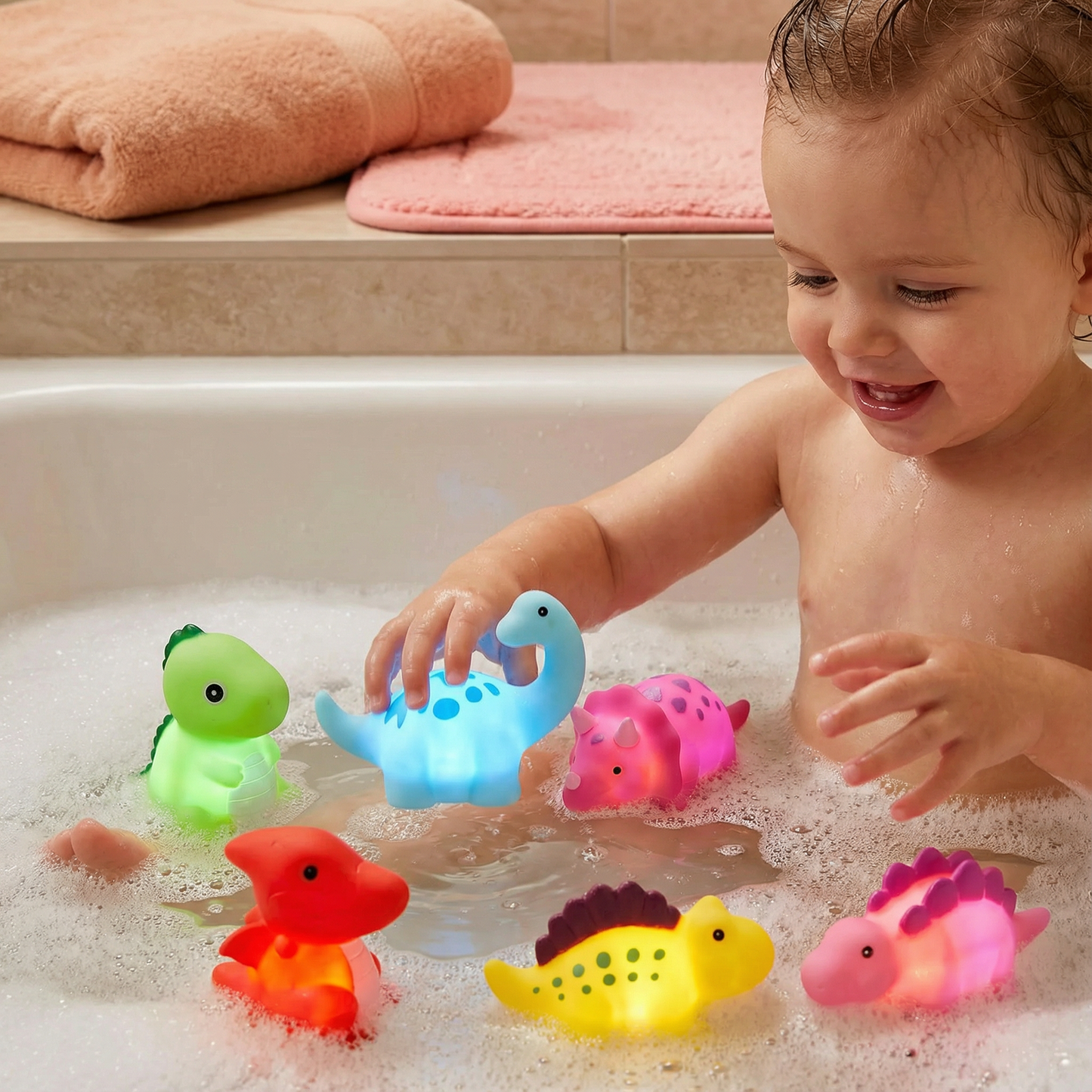 Light Up Dinosaurier Bath Toy