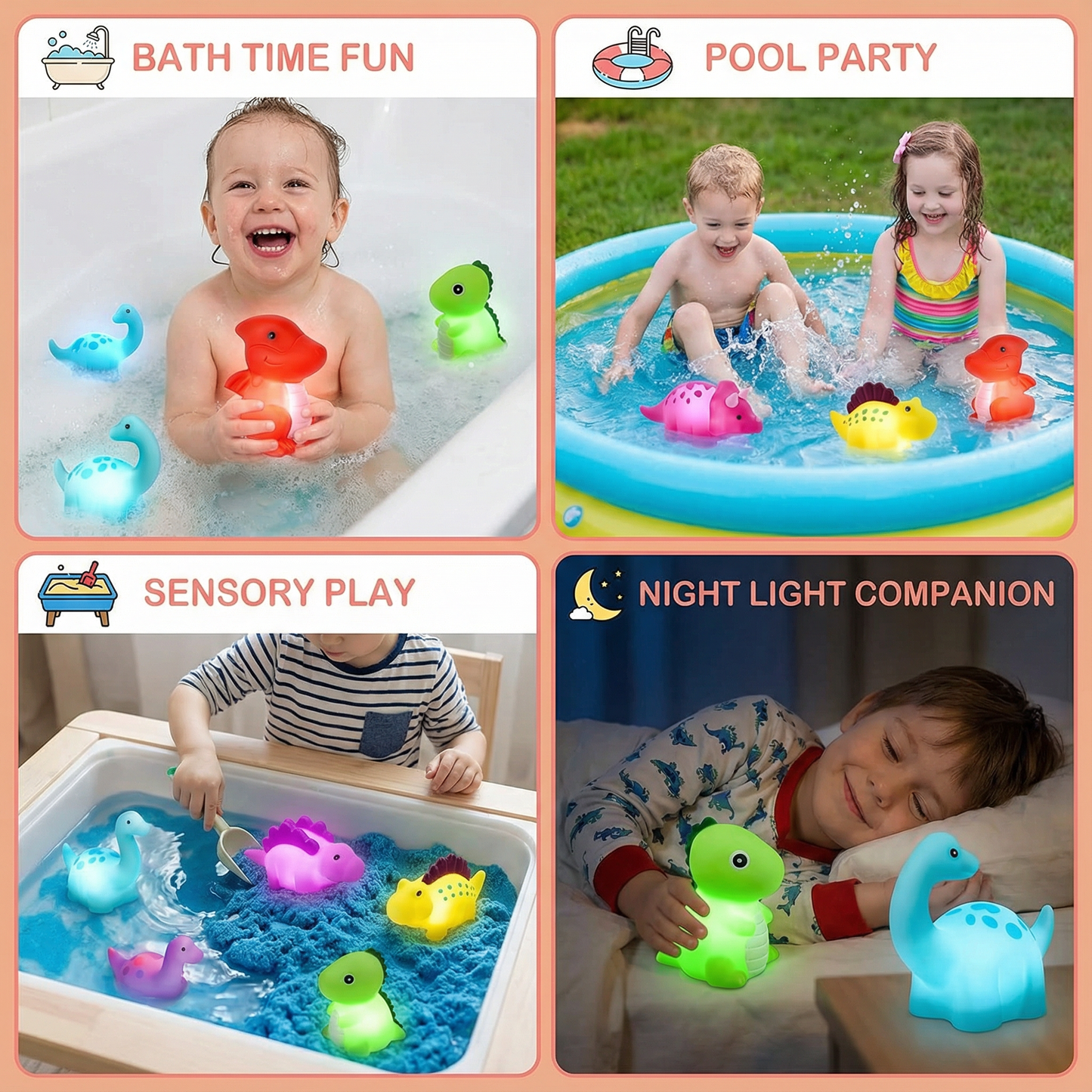 Light Up Dinosaurier Bath Toy