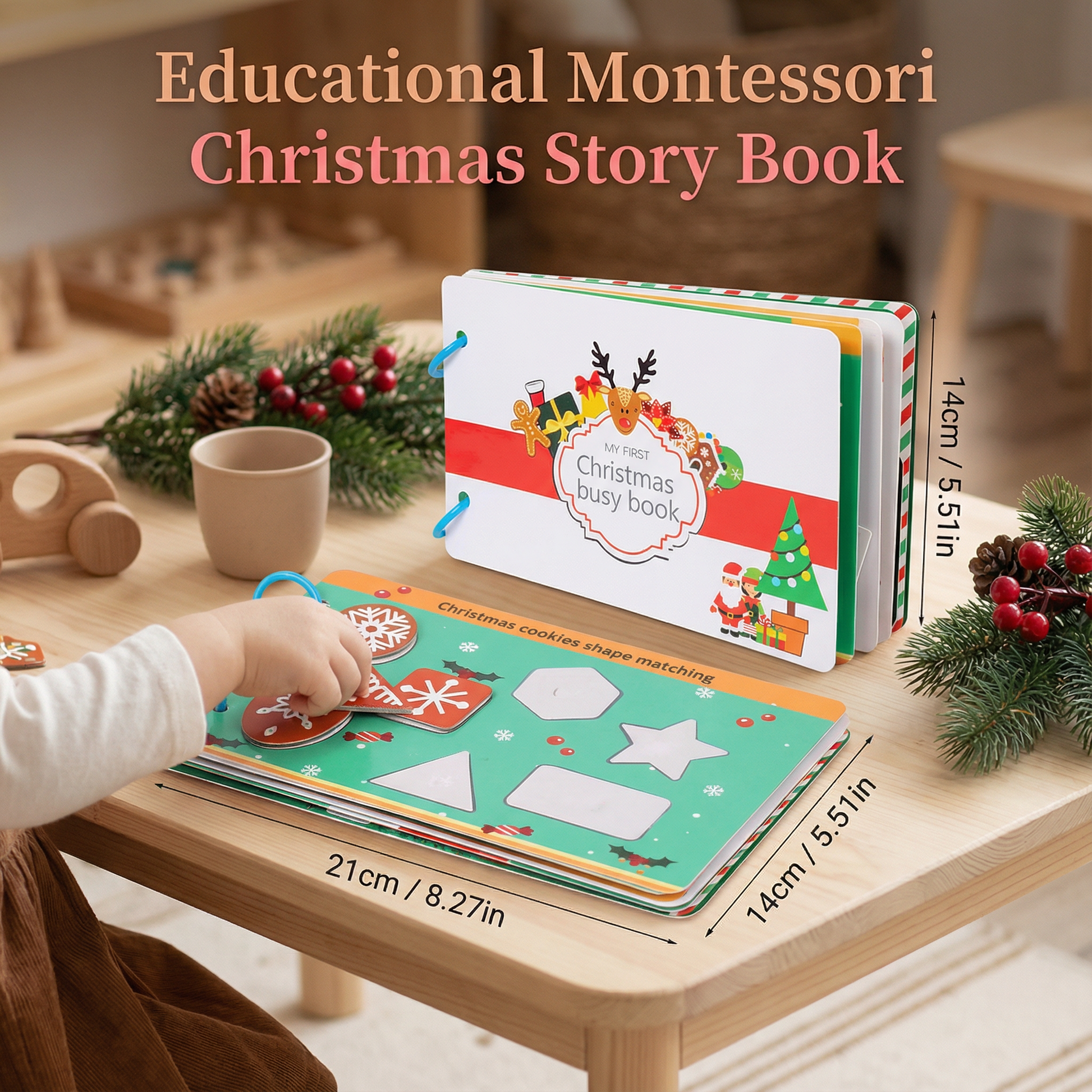 Educational Montessori Christmas Story Book