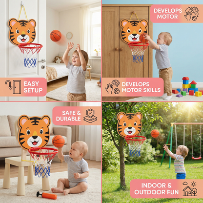 Cute Animal Basketball Set for Kids