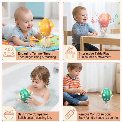 Dancing Squid Tummy Time Toy