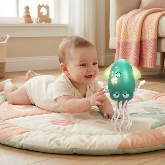 Dancing Squid Tummy Time Toy