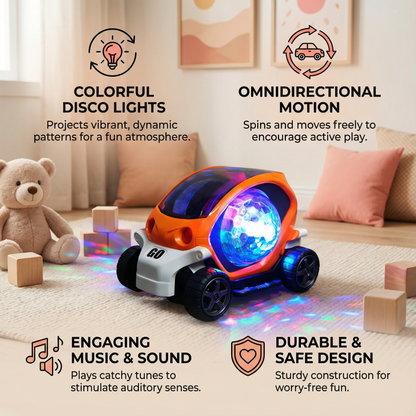 Light Up 360° Music Stunt Car