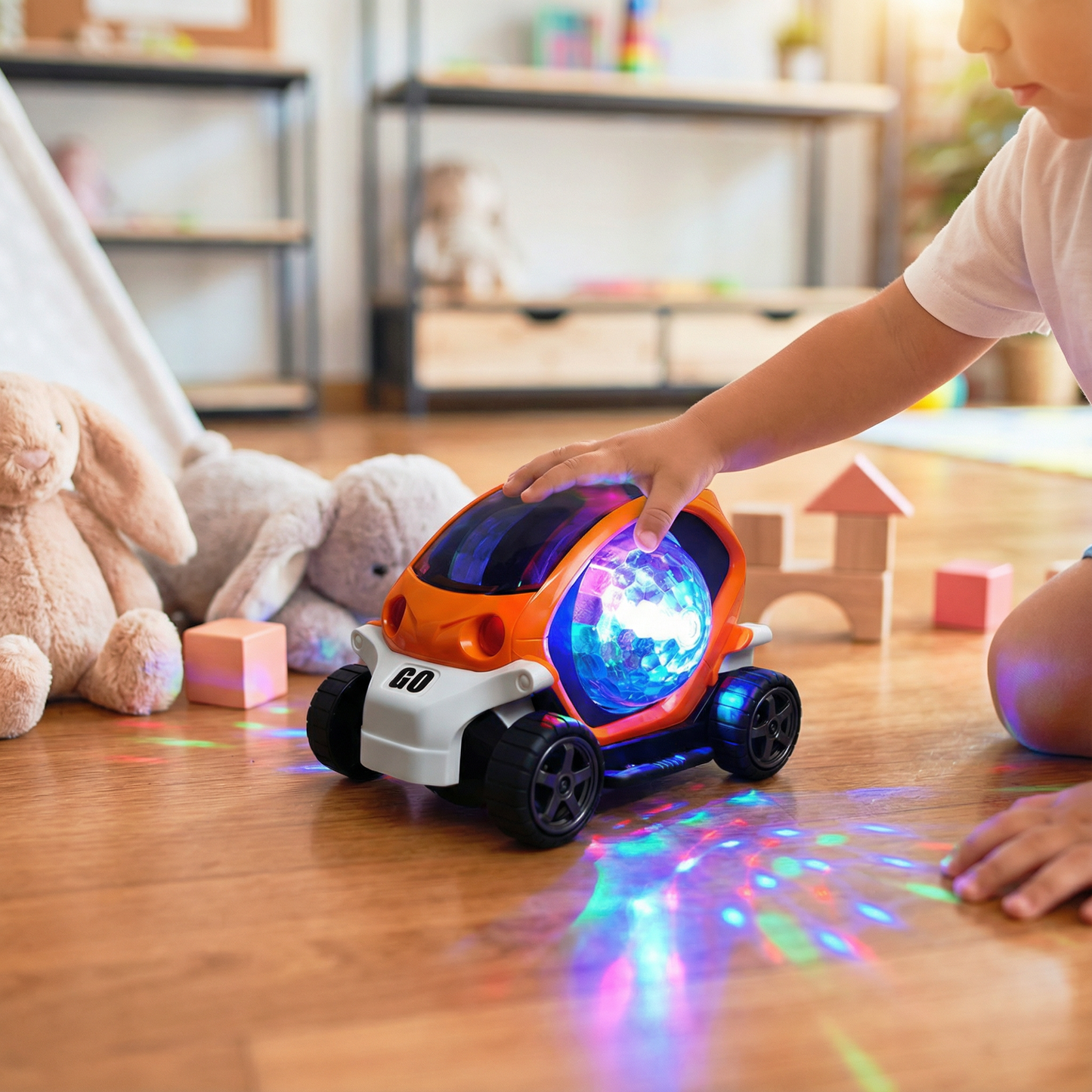 Light Up 360° Music Stunt Car