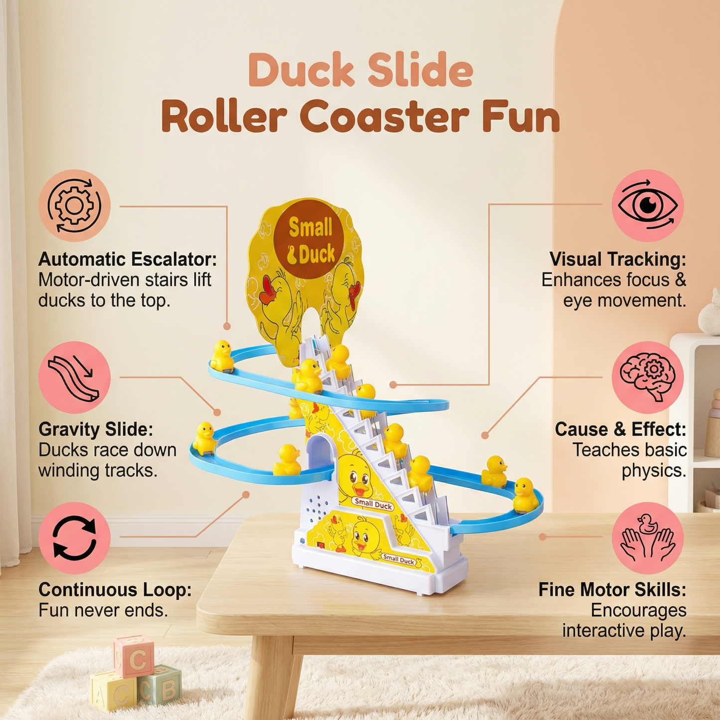 Duck Slide Roller Coaster Fun