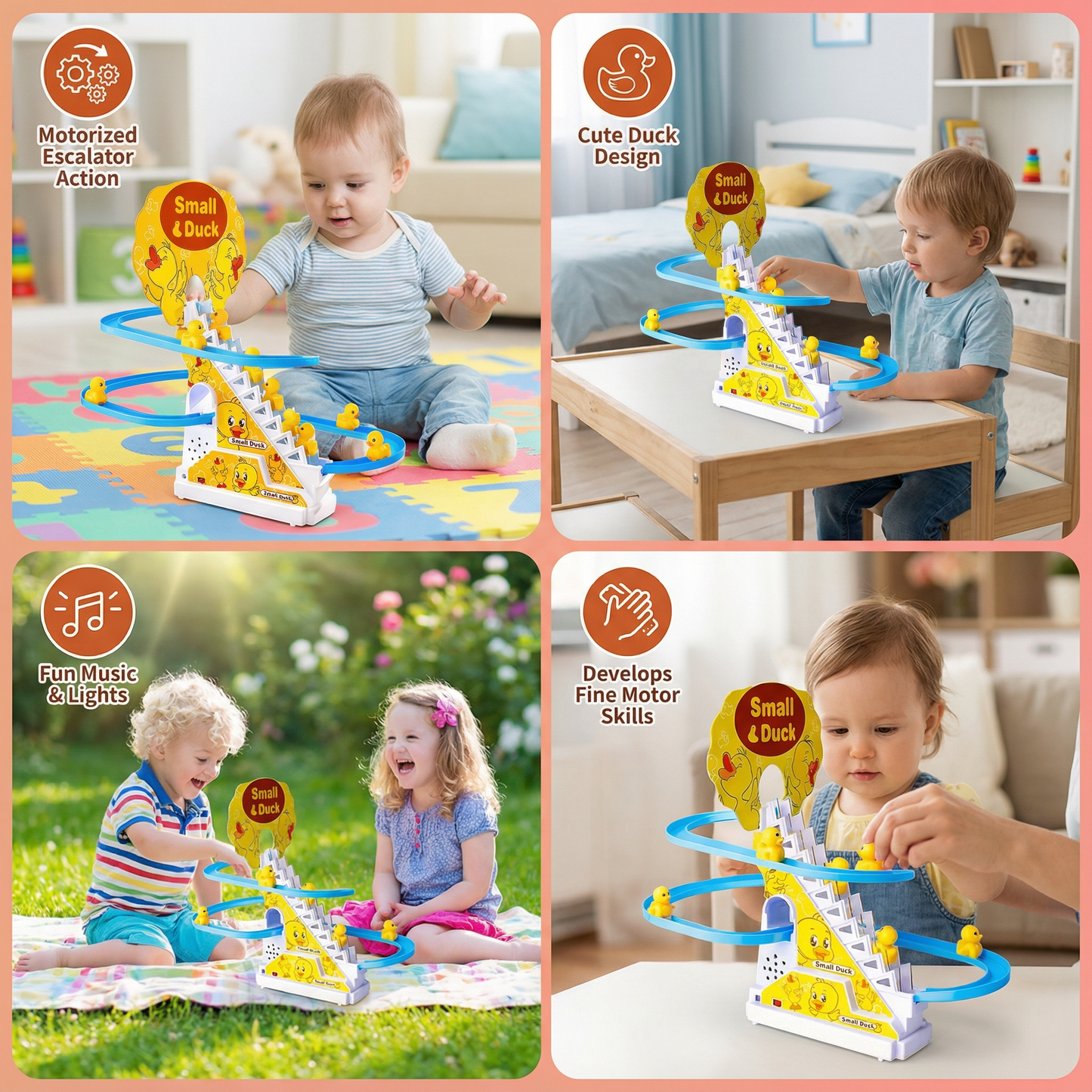 Duck Slide Roller Coaster Fun