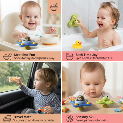 Montessori Suction Cup Spinner – Rotating Educational Toy