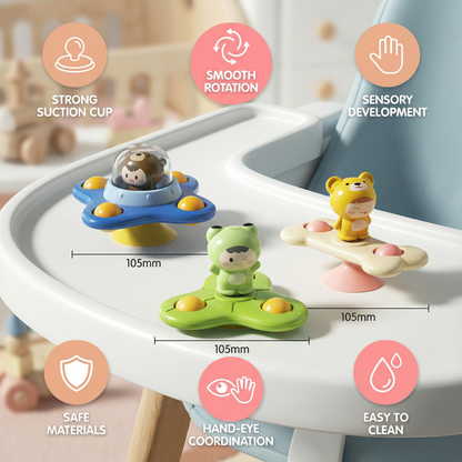 Montessori Suction Cup Spinner – Rotating Educational Toy