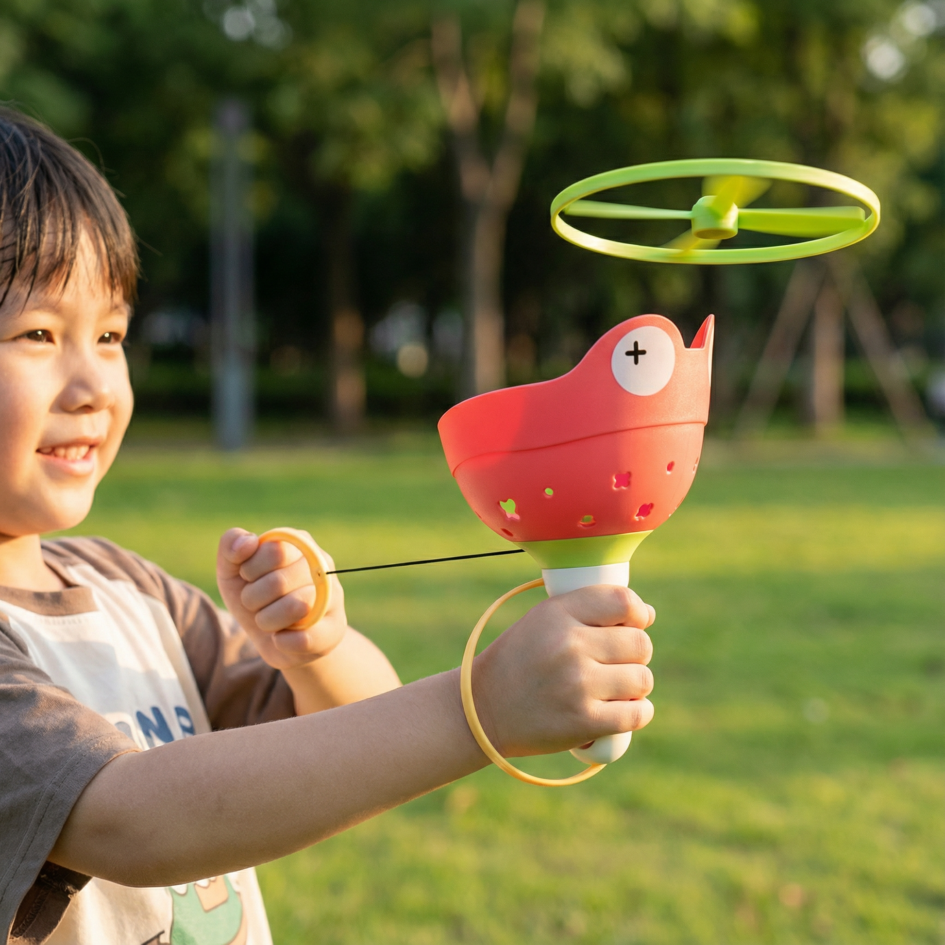 Flying Propeller Toy with String Starter