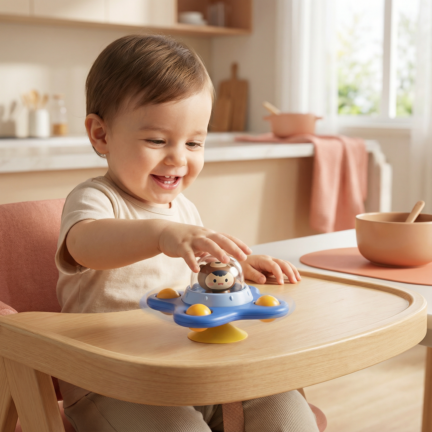 Montessori Suction Cup Spinner – Rotating Educational Toy