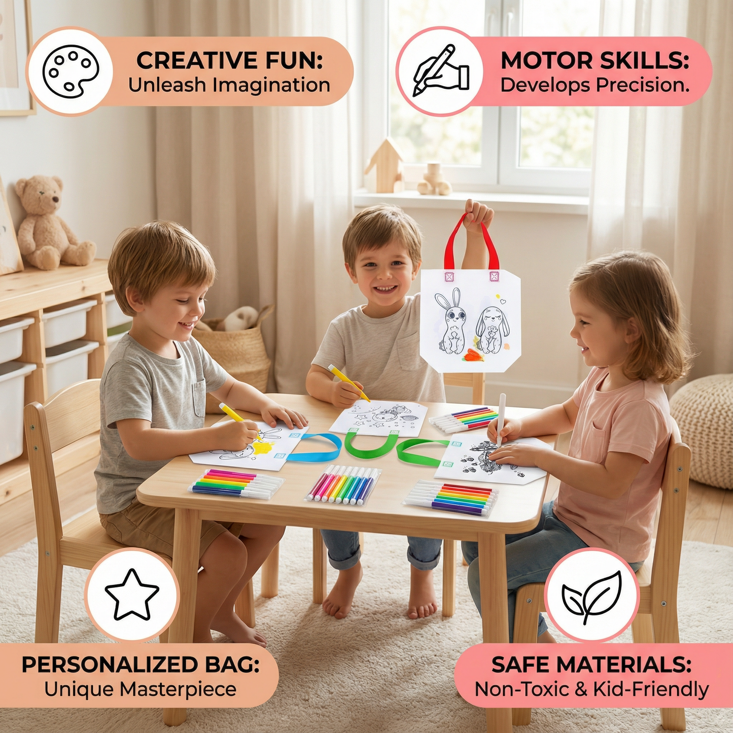 DIY Painting Bag Set with Pens