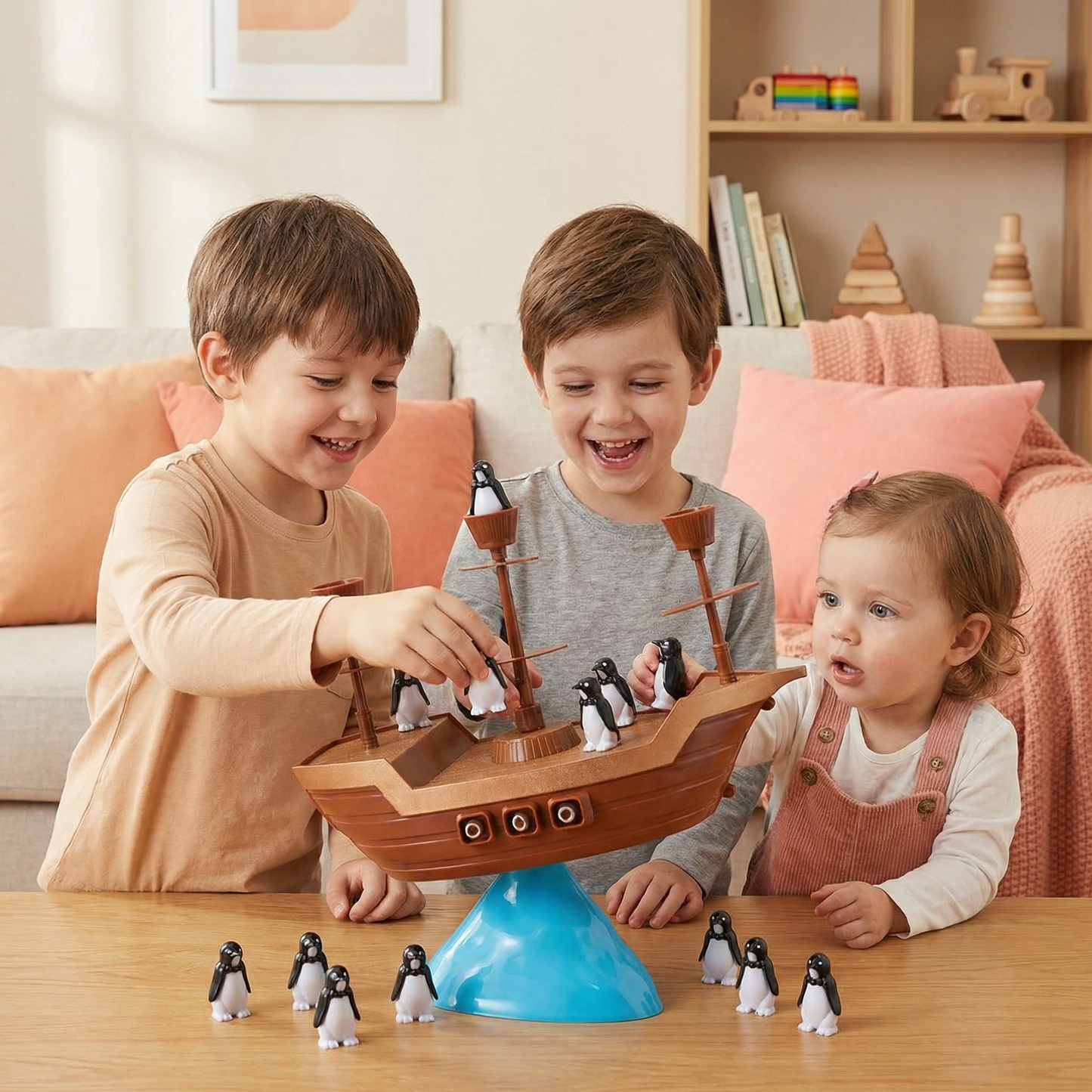 Penguin Pirate Ship Balance Game