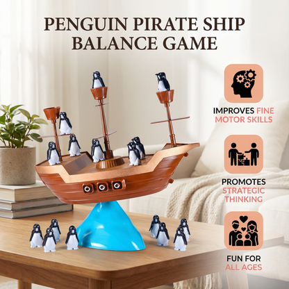 Penguin Pirate Ship Balance Game