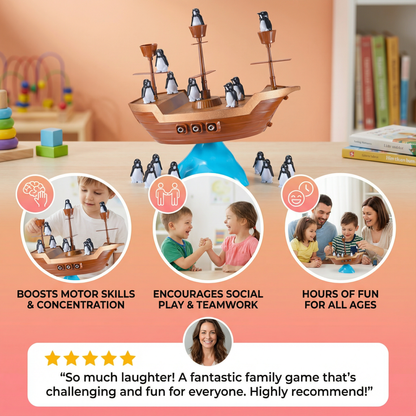 Penguin Pirate Ship Balance Game