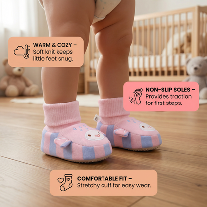 Cosy Baby Sock Shoes – Warm, Non-Slip & Comfortable