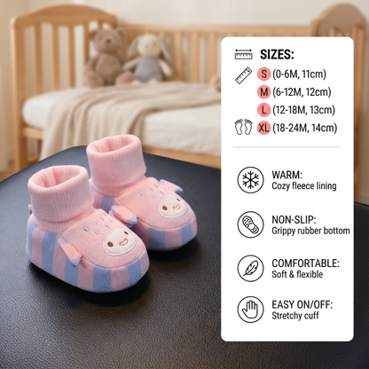 Cosy Baby Sock Shoes – Warm, Non-Slip & Comfortable