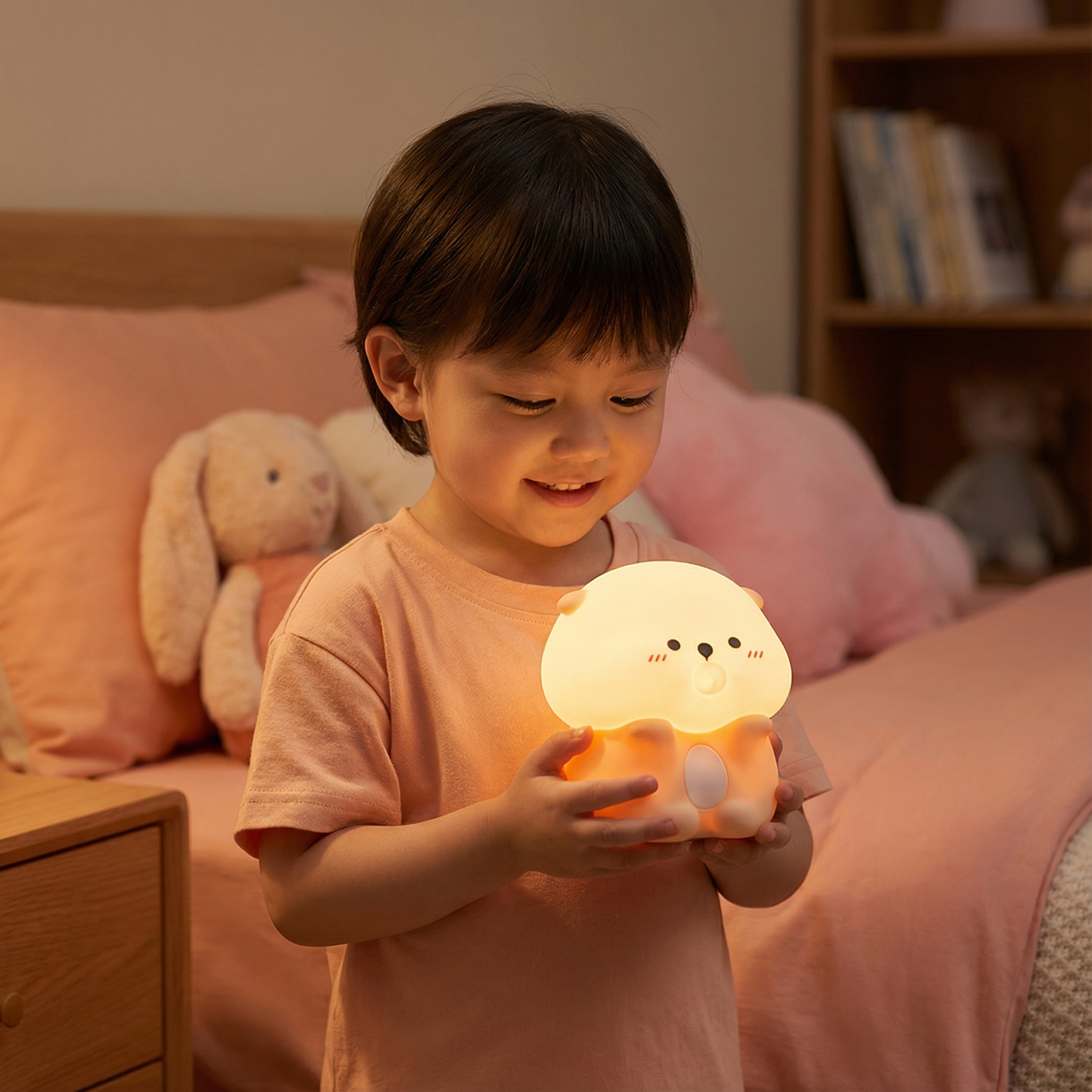 Adorable Bubble-Blowing Otter Silicone Night Lamp