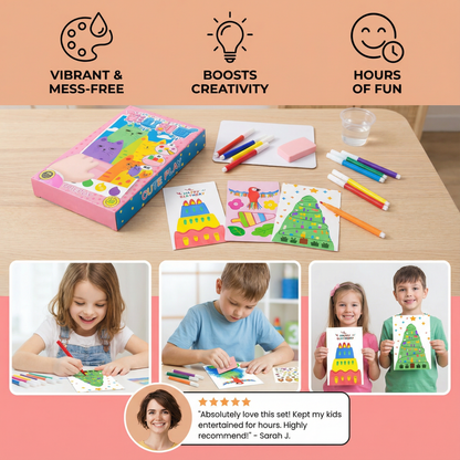 Creative Rainbow Colours Wipe Art Set