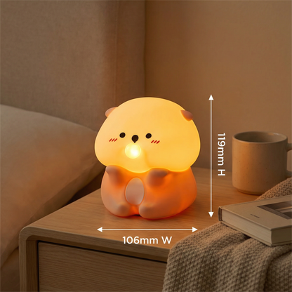Adorable Bubble-Blowing Otter Silicone Night Lamp