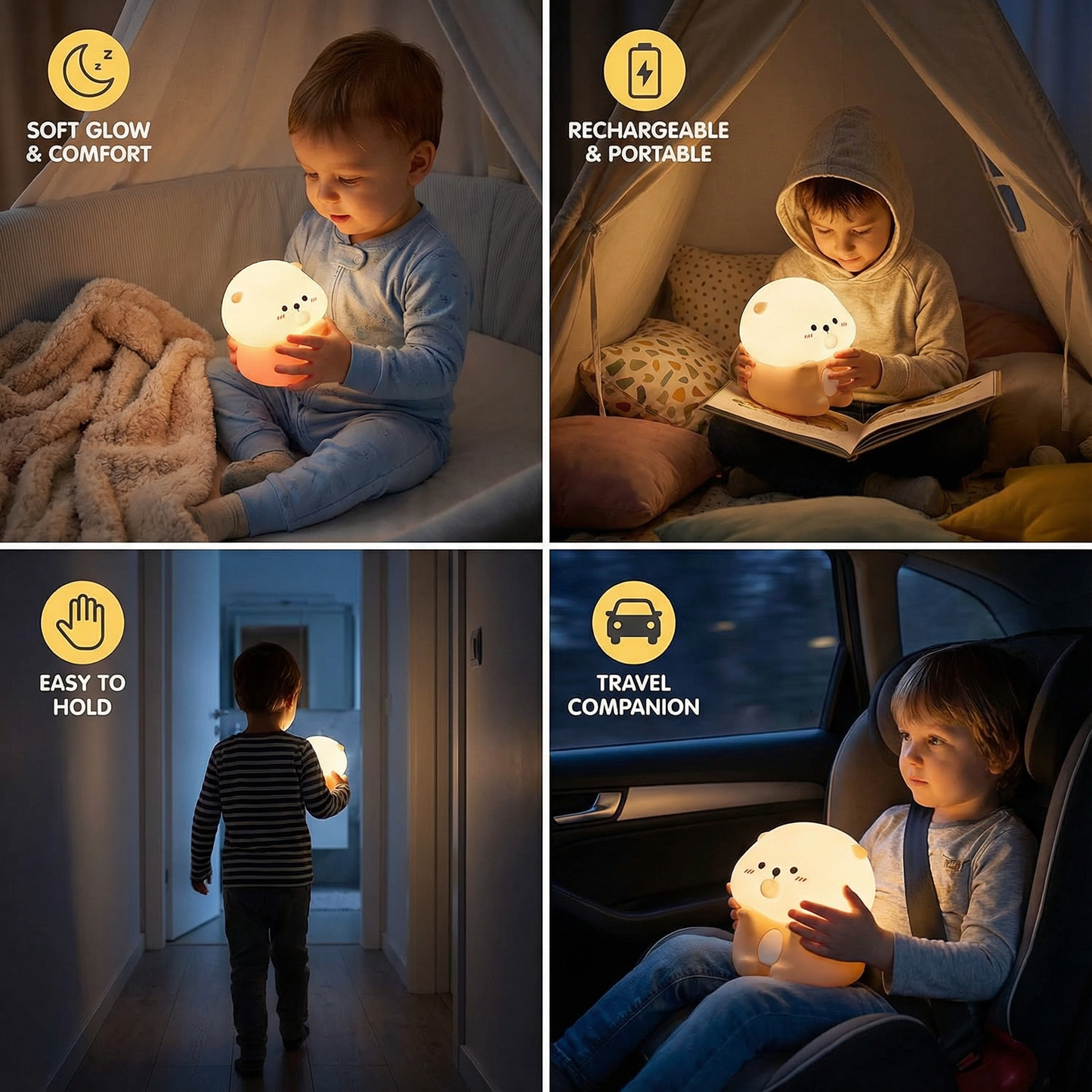 Adorable Bubble-Blowing Otter Silicone Night Lamp