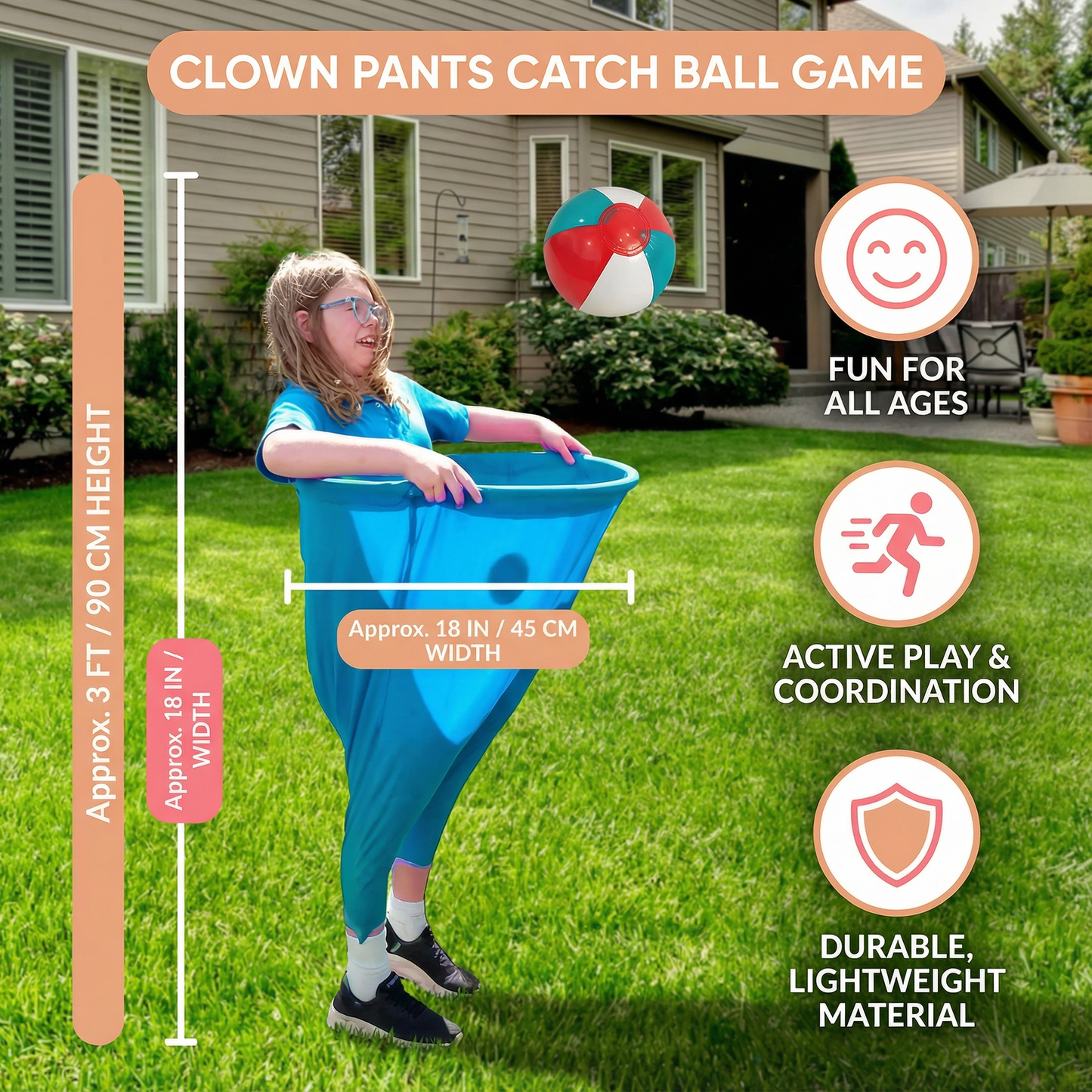 Clown Pants Catch Ball Family Game