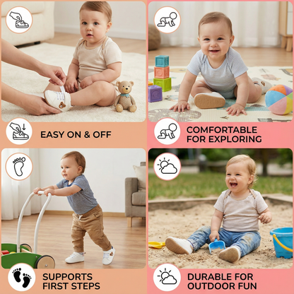 Toddler shoes in a cute bear design