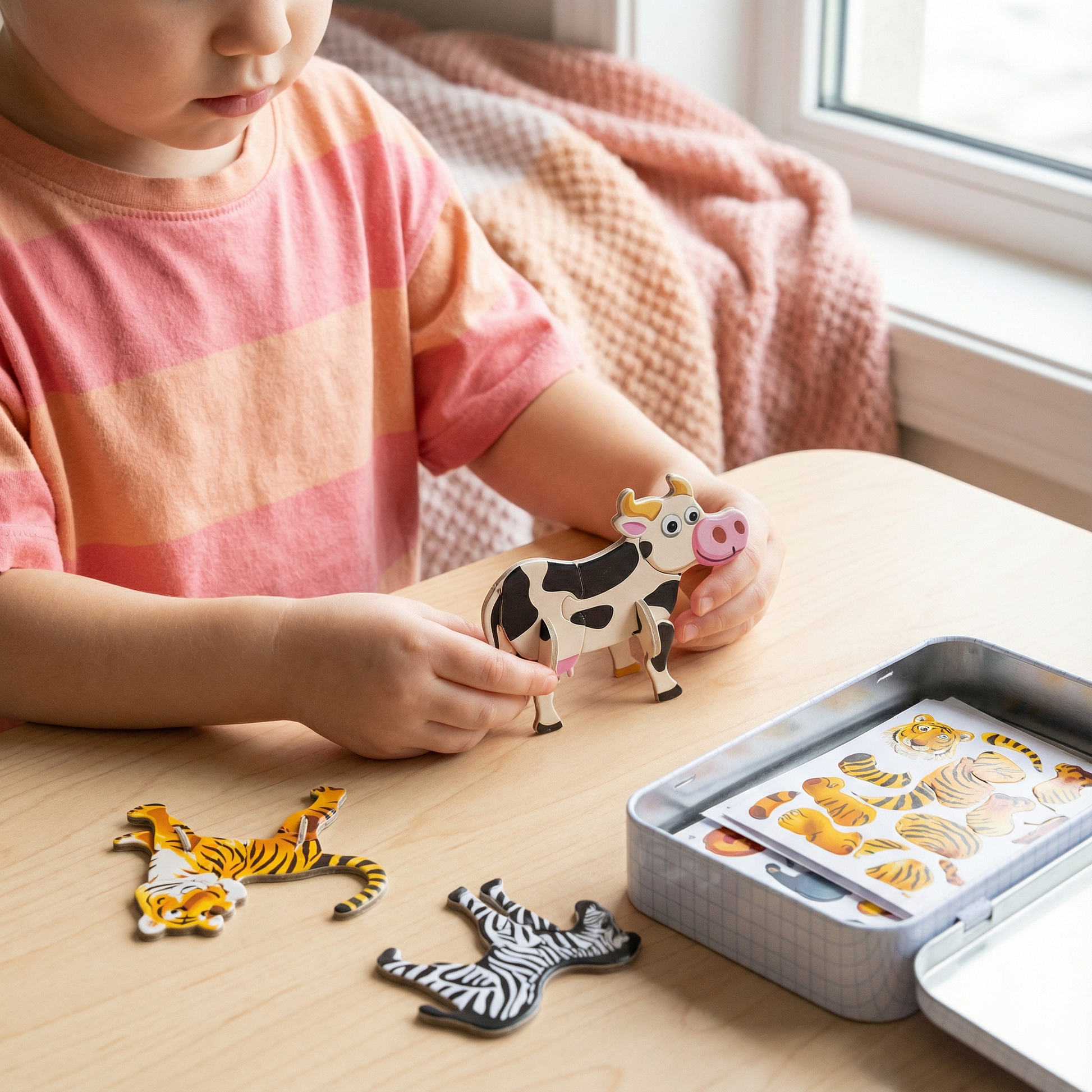 3D Cartoon Puzzle Set for Children
