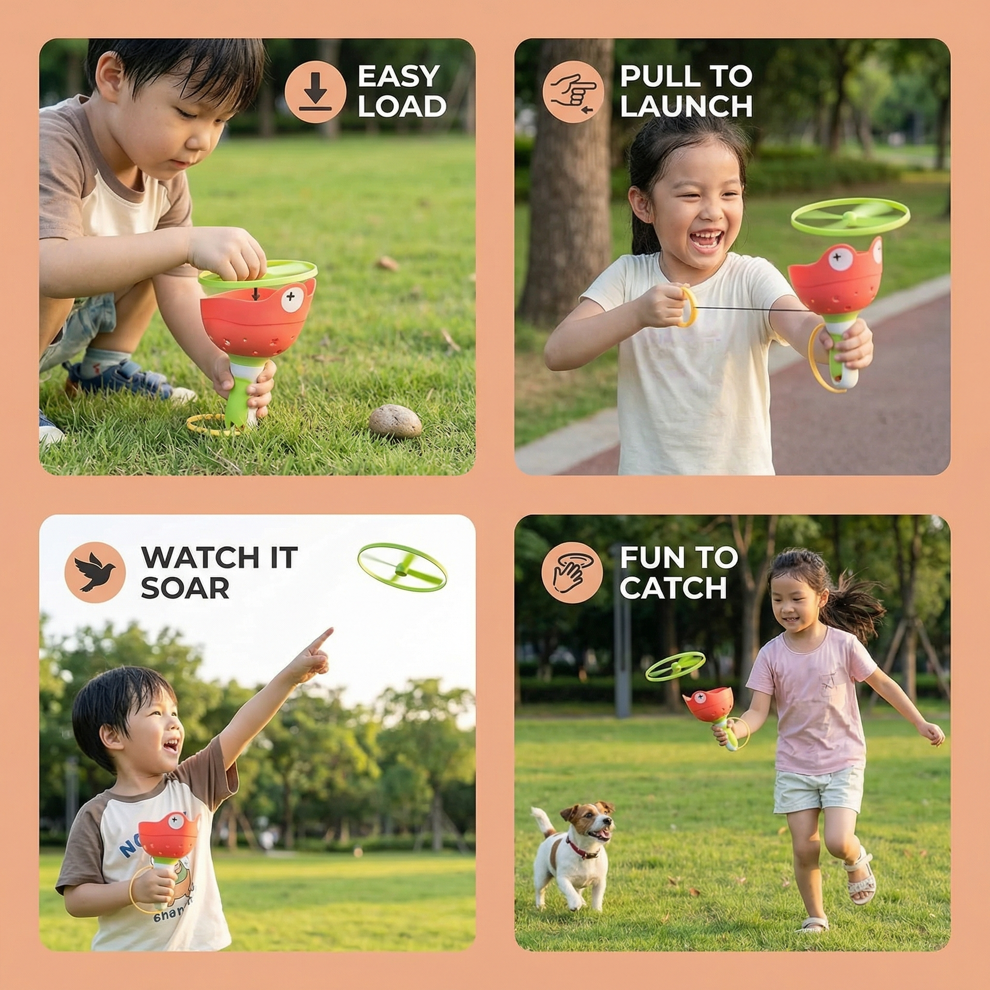 Flying Propeller Toy with String Starter