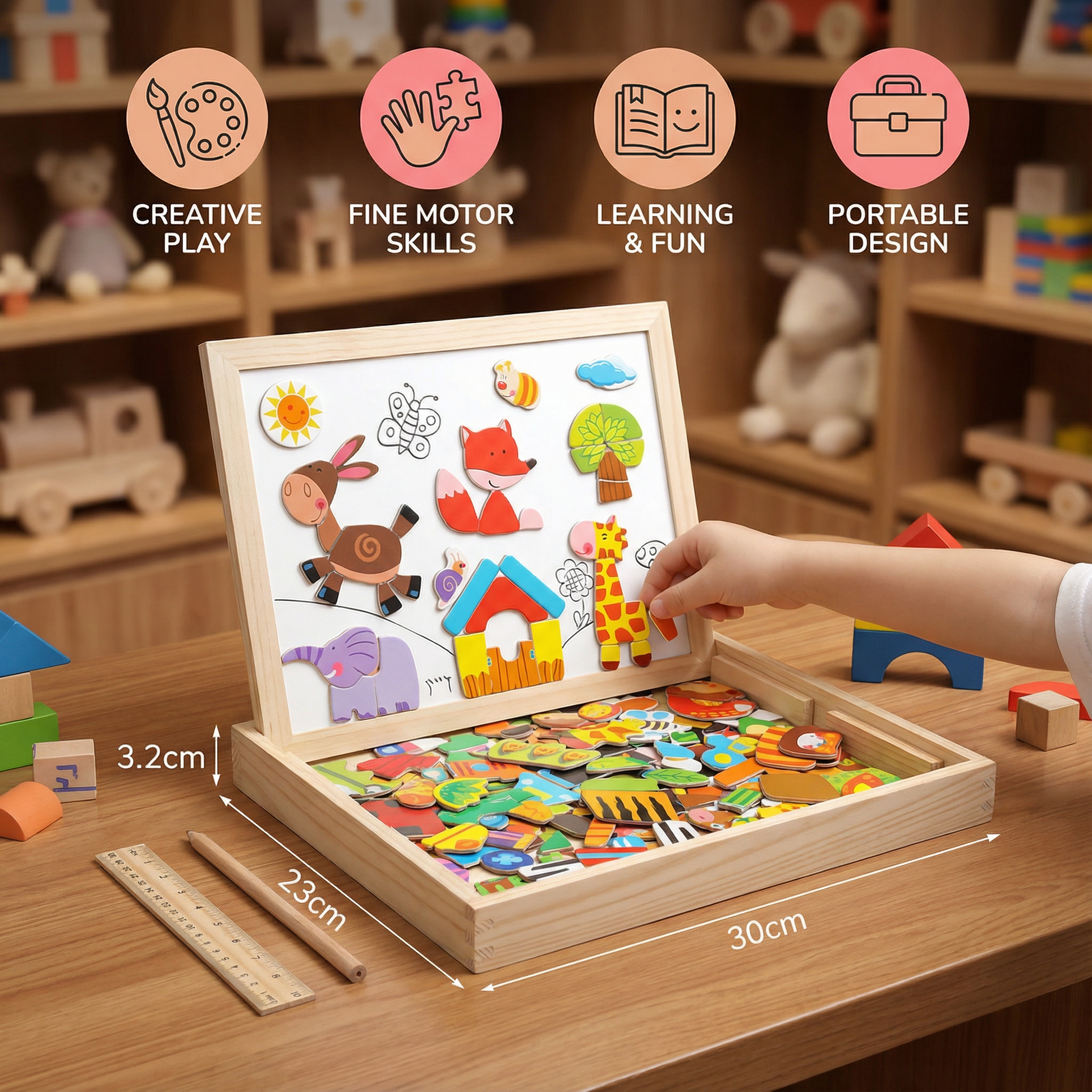 2in1 Montessori Drawing Board